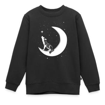 Husky - Kinder Premium Organic Sweatshirt - Schwarz - Vorne - AI Model Kid Female (0cm)
