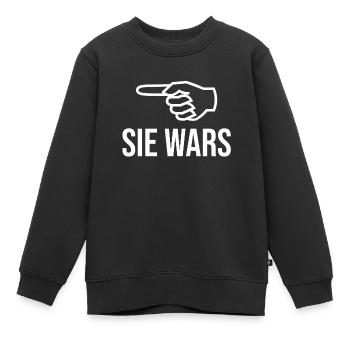 Sie wars - Kinder Premium Organic Sweatshirt - Schwarz - Vorne - AI Model Kid Female (0cm)