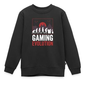 Spieler - Kinder Premium Organic Sweatshirt - Schwarz - Vorne - AI Model Kid Female (0cm)