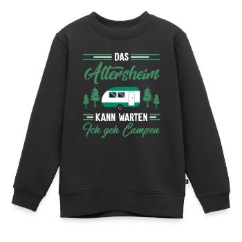 Das Altersheim kann warten - Kinder Premium Organic Sweatshirt - Schwarz - Vorne - AI Model Kid Female (0cm)