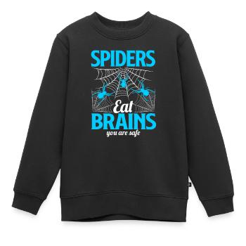 Spinne - Kinder Premium Organic Sweatshirt - Schwarz - Vorne - AI Model Kid Female (0cm)