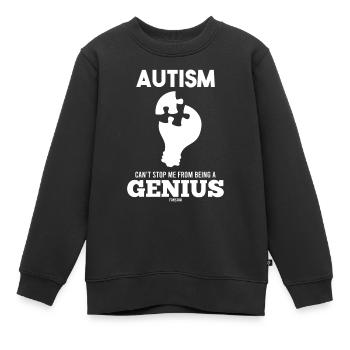 Autismus - Kinder Premium Organic Sweatshirt - Schwarz - Vorne - AI Model Kid Female (0cm)