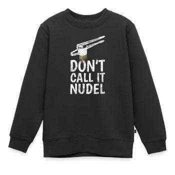 Schwäbisch Spätzle Schwabe Schwäbischer Dialekt - Kinder Premium Organic Sweatshirt - Schwarz - Vorne - AI Model Kid Female (0cm)