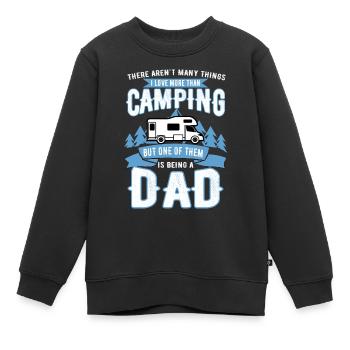 Camper - Kinder Premium Organic Sweatshirt - Schwarz - Vorne - AI Model Kid Female (0cm)