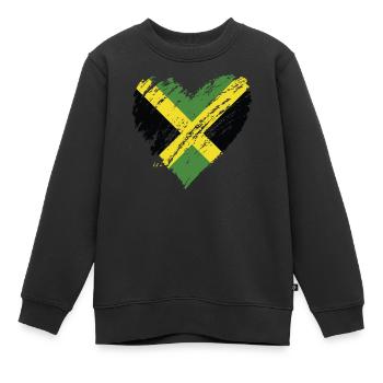jamaica - Kinder Premium Organic Sweatshirt - Schwarz - Vorne - AI Model Kid Female (0cm)