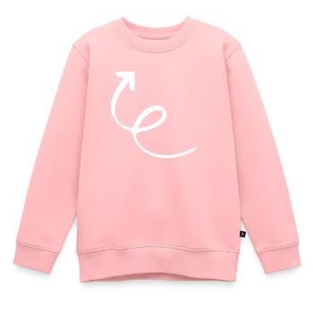 Pfeil Symbol - Kinder Premium Organic Sweatshirt - Rosa - Vorne - AI Model Kid Female (0cm)