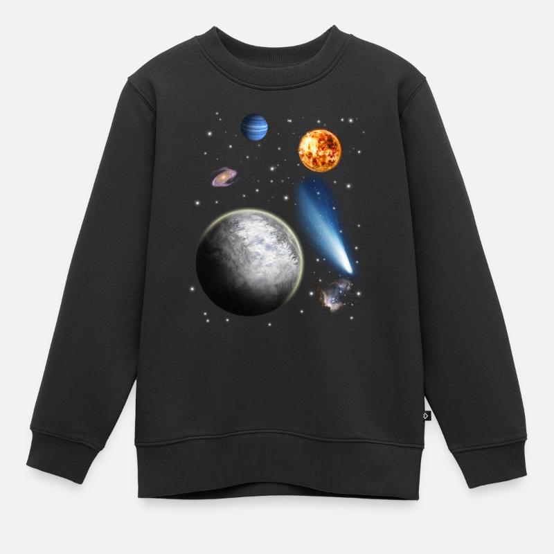 Universum - Kinder Premium Organic Sweatshirt - Schwarz