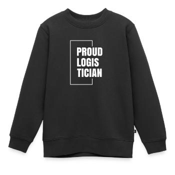 Stolzer Logistiker Spedition Team Logistik - Kinder Premium Organic Sweatshirt - Schwarz - Vorne - AI Model Kid Female (0cm)