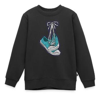 CHUCKS Schuhe Verknotet Sneaker Turnschuhe Liebe - Kinder Premium Organic Sweatshirt - Schwarz - Vorne - AI Model Kid Female (0cm)
