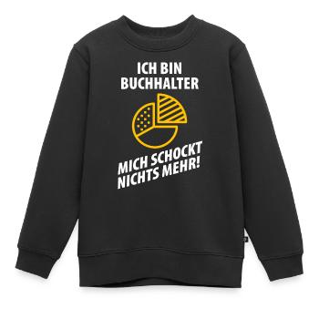 BUCHHALTER - Kinder Premium Organic Sweatshirt - Schwarz - Vorne - AI Model Kid Female (0cm)