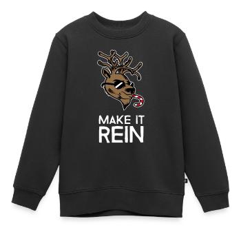 Mach es sauber - Hässlicher Weihnachtspullover - Kinder Premium Organic Sweatshirt - Schwarz - Vorne - AI Model Kid Female (0cm)