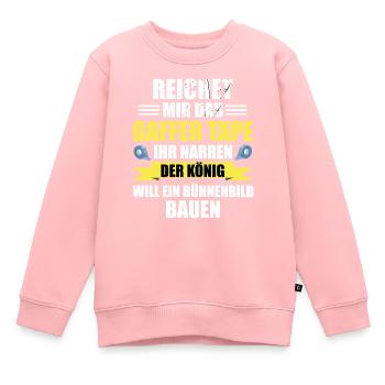 Stage Crew Bühnentechniker Veranstaltungstechnik - Kinder Premium Organic Sweatshirt - Rosa - Vorne - AI Model Kid Female (0cm)