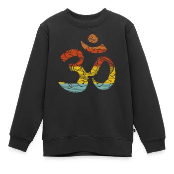 Savasana om mantra - Kinder Premium Organic Sweatshirt - Schwarz - Vorne - AI Model Kid Female (0cm)