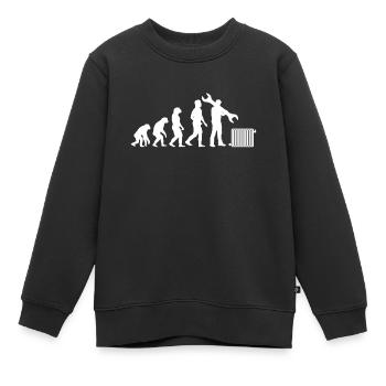 Installateur chauffage Installation chauffage Installateur chauffage - Sweat Premium enfant bio - noir - Devant - AI Model Kid Female (0cm)