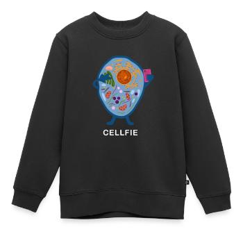 Zelle Biologie Geschenk foto nerd geek - Kinder Premium Organic Sweatshirt - Schwarz - Vorne - AI Model Kid Female (0cm)