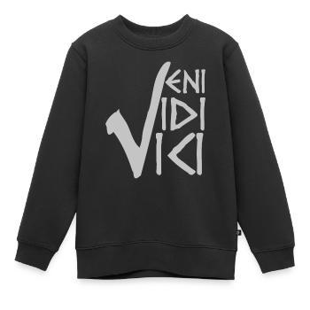 VENI VIDI VICI - Sweat Premium enfant bio - noir - Devant - AI Model Kid Female (0cm)