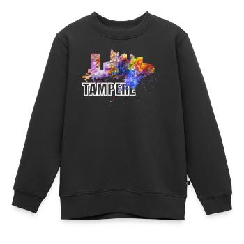 Tampere Finnland Deck Arena Pirkanmaa Skyline - Kinder Premium Organic Sweatshirt - Schwarz - Vorne - AI Model Kid Female (0cm)
