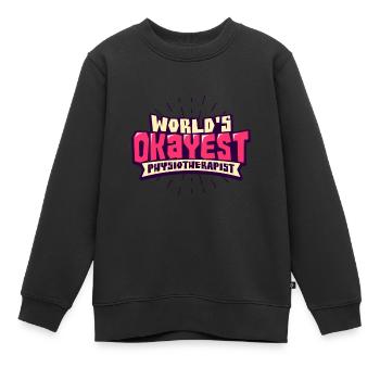 Physiothérapeute - Sweat Premium enfant bio - noir - Devant - AI Model Kid Female (0cm)
