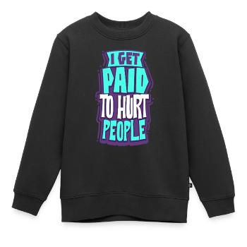 Physiothérapeute - Sweat Premium enfant bio - noir - Devant - AI Model Kid Female (0cm)