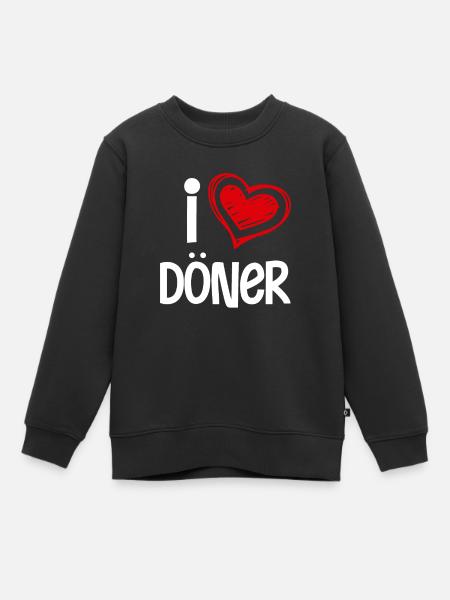 Döner Kebab - Kinder Premium Organic Sweatshirt - Schwarz