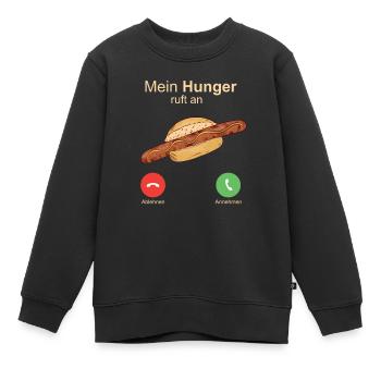 Thüringer Bratwurst Vatertag Grillen - Kinder Premium Organic Sweatshirt - Schwarz - Vorne - AI Model Kid Female (0cm)