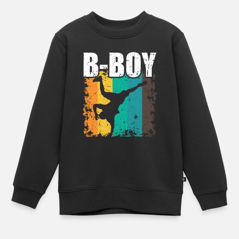 B-Boy Breakdance Enfants Breakdance - Sweat Premium enfant bio - noir