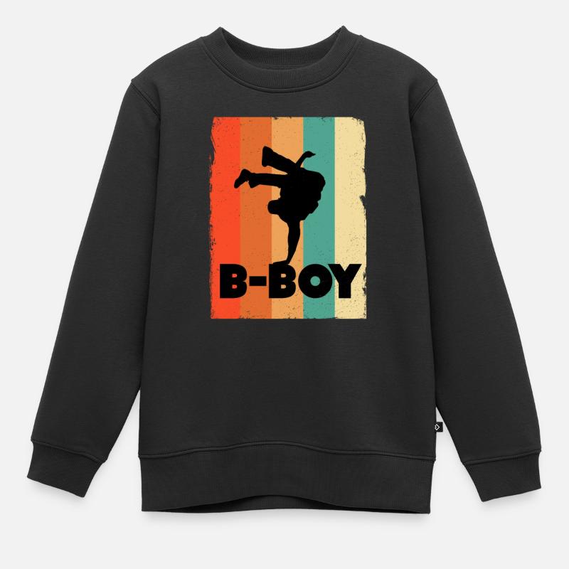 Enfants de breakdance - Sweat Premium enfant bio - noir