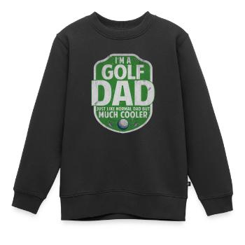 Golf Golfer Minigolf Birdie Golfball Geschenk - Kinder Premium Organic Sweatshirt - Schwarz - Vorne - AI Model Kid Female (0cm)