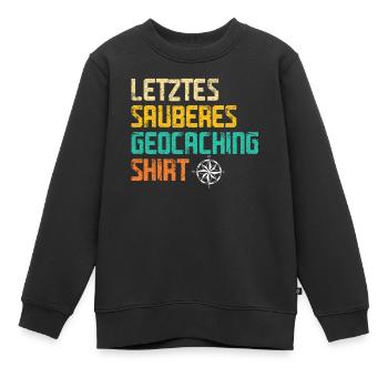 Geocacher Caching Cache Geocache Geocachen Lustig - Kinder Premium Organic Sweatshirt - Schwarz - Vorne - AI Model Kid Female (0cm)