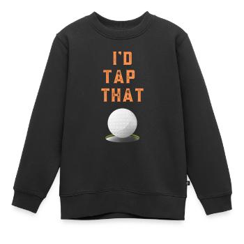 Golf Humor - Kinder Premium Organic Sweatshirt - Schwarz - Vorne - AI Model Kid Female (0cm)
