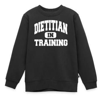 Dietitian In Training - Kinder Premium Organic Sweatshirt - Schwarz - Vorne - AI Model Kid Female (0cm)