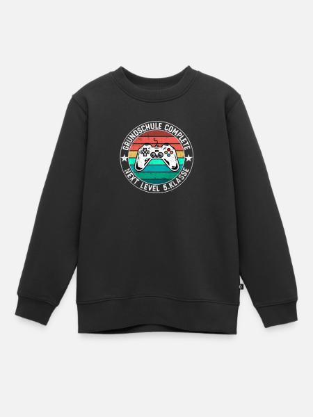 Einschulung 5. Klasse Gaming Gymnasium Realschule - Kinder Premium Organic Sweatshirt - Schwarz