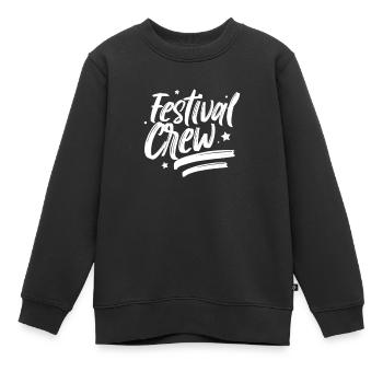 Équipe du festival festivaliers équipe festivals - Sweat Premium enfant bio - noir - Devant - AI Model Kid Female (0cm)
