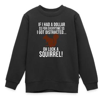ADHS Aufmerksamkeits Defizit Hyperaktivitäts - Kinder Premium Organic Sweatshirt - Schwarz - Vorne - AI Model Kid Female (0cm)