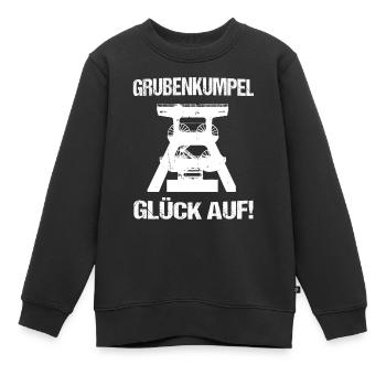Grubenkumpel Ruhrgebiet Glück Auf Geschenk - Kinder Premium Organic Sweatshirt - Schwarz - Vorne - AI Model Kid Female (0cm)