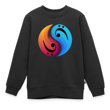 Bassgitarre Bassist - Kinder Premium Organic Sweatshirt - Schwarz - Vorne - AI Model Kid Female (0cm)