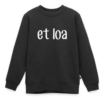 ET LOA - Siegerländer Wittgensteiner Platt Siegen - Kinder Premium Organic Sweatshirt - Schwarz - Vorne - AI Model Kid Female (0cm)