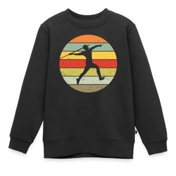 Lanceur de javelot Lanceur de javelot Cadeau de lanceur de javelot - Sweat Premium enfant bio - noir - Devant - AI Model Kid Female (0cm)