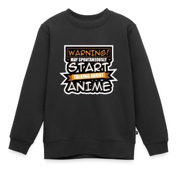Anime Serien - Kinder Premium Organic Sweatshirt - Schwarz - Vorne - AI Model Kid Female (0cm)