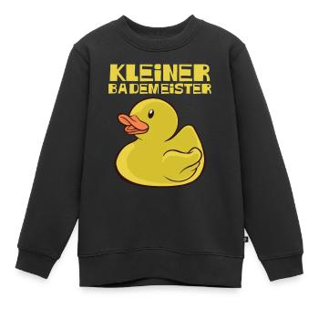 Bademeister Freibad See Pool Schwimmer Kleiner - Kinder Premium Organic Sweatshirt - Schwarz - Vorne - AI Model Kid Female (0cm)
