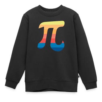 pi circle number - Kids Premium Organic Sweatshirt - black - Front - AI Model Kid Female (0cm)