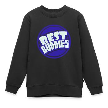 Beste Freunde - Kinder Premium Organic Sweatshirt - Schwarz - Vorne - AI Model Kid Female (0cm)