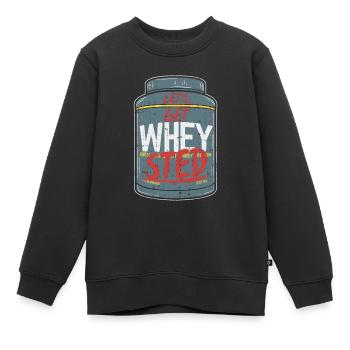 La musculation - Sweat Premium enfant bio - noir - Devant - AI Model Kid Female (0cm)