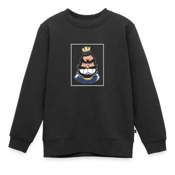 Wanna Clash Arena Royale Clans - Kinder Premium Organic Sweatshirt - Schwarz - Vorne - AI Model Kid Female (0cm)