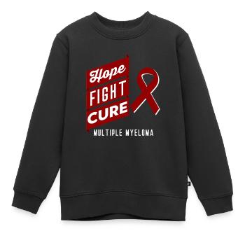 Multiples Myelom Hoffnung Kampf Kampf gegen die He - Kinder Premium Organic Sweatshirt - Schwarz - Vorne - AI Model Kid Female (0cm)