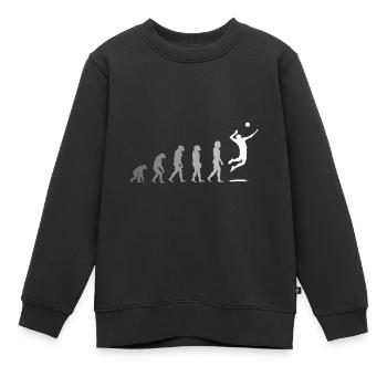 volleyball volleyballer sport volleyball-team gesc - Kinder Premium Organic Sweatshirt - Schwarz - Vorne - AI Model Kid Female (0cm)