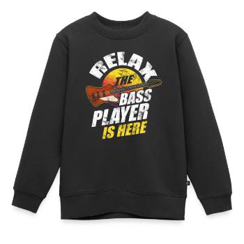 Bassiste bassiste bassiste EADG musique - Sweat Premium enfant bio - noir - Devant - AI Model Kid Female (0cm)