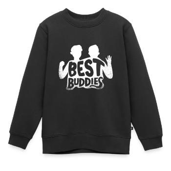Beste Freunde - Kinder Premium Organic Sweatshirt - Schwarz - Vorne - AI Model Kid Female (0cm)