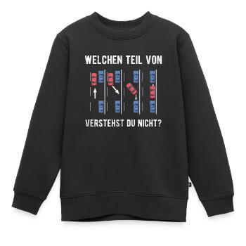 Garer Instructeur de conduite Proverbes Moniteurs d’auto-école Blagues - Sweat Premium enfant bio - noir - Devant - AI Model Kid Female (0cm)