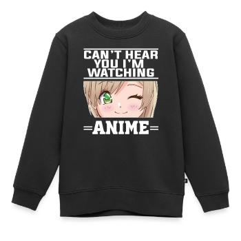 Vêtements d’anime Otaku cadeau - Sweat Premium enfant bio - noir - Devant - AI Model Kid Female (0cm)